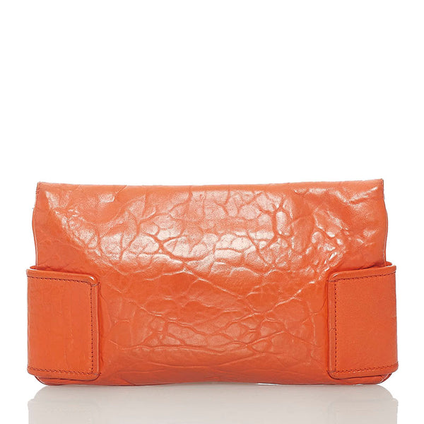 ジバンシー クラッチバッグ オレンジ レザー レディース Givenchy 【中古】