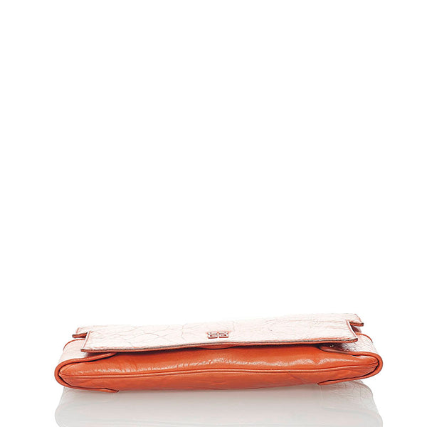 ジバンシー クラッチバッグ オレンジ レザー レディース Givenchy 【中古】