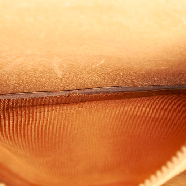 グッチ クラッチバッグ セカンドバッグ ベージュ ブラウン PVC レザー レディース GUCCI 【中古】