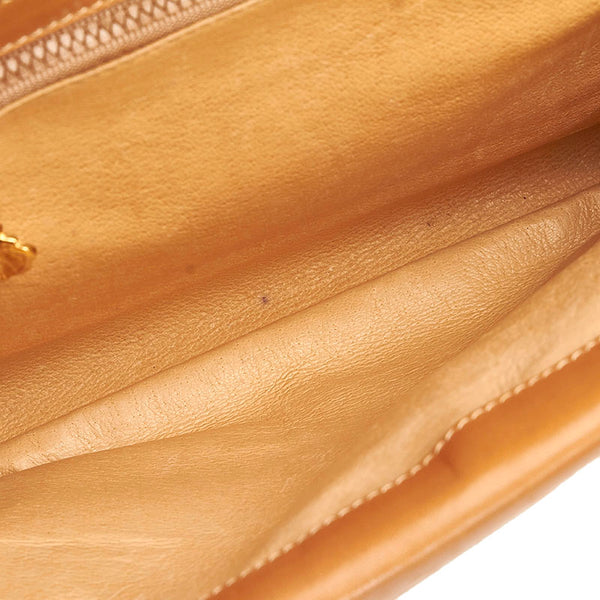 グッチ クラッチバッグ セカンドバッグ ベージュ ブラウン PVC レザー レディース GUCCI 【中古】