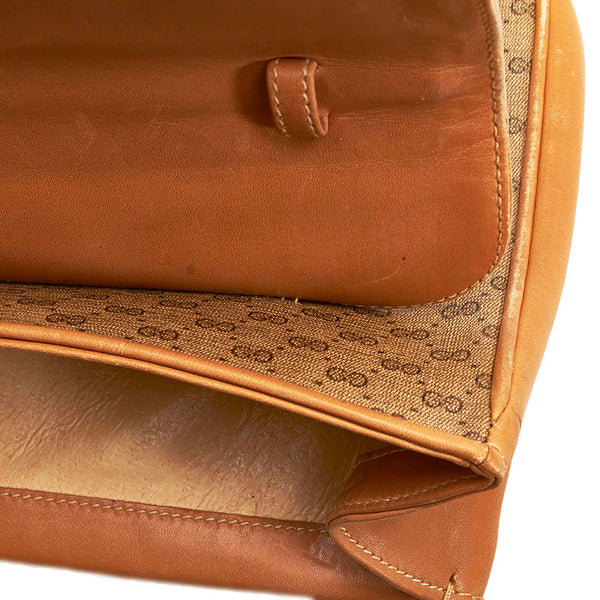 グッチ クラッチバッグ セカンドバッグ ベージュ ブラウン PVC レザー レディース GUCCI 【中古】