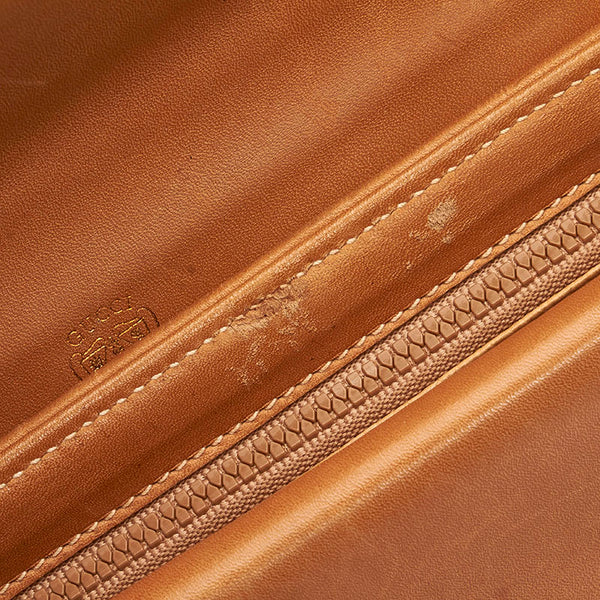 グッチ クラッチバッグ セカンドバッグ ベージュ ブラウン PVC レザー レディース GUCCI 【中古】