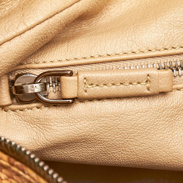 プラダ パイソン 蛇 ショルダーバッグ ベージュ レザー レディース PRADA 【中古】