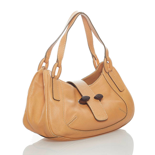 トッズ ハンドバッグ ペールオレンジ レザー レディース TOD’S 【中古】