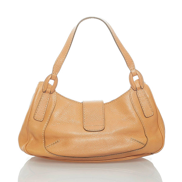 トッズ ハンドバッグ ペールオレンジ レザー レディース TOD’S 【中古】