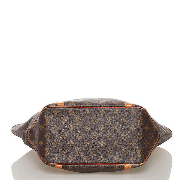 ルイ ヴィトン モノグラム サック ショッピング ショルダーバッグ M51108 ブラウン PVC レザー レディース LOUIS VUITTON 【中古】