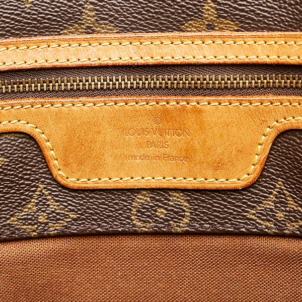 ルイ ヴィトン モノグラム サック ショッピング ショルダーバッグ M51108 ブラウン PVC レザー レディース LOUIS VUITTON 【中古】