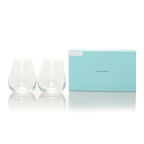 ティファニー クリスタル グラス ペアグラス タンブラー クリア ガラス レディース TIFFANY&Co. 【中古】