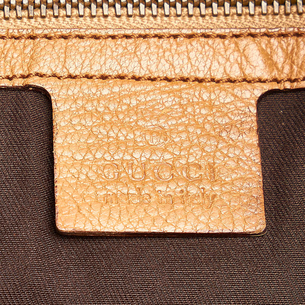 グッチ インターロッキングG ワンショルダーバッグ 121548 ブラウン レザー レディース GUCCI 【中古】