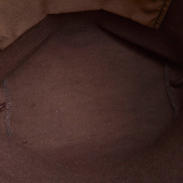 グッチ GGクリスタル ハンドバッグ トートバッグ 189896 ブラウン ゴールド PVC レザー レディース GUCCI 【中古】