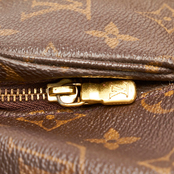 ルイ ヴィトン モノグラム モンスリ MM リュック バックパック M51136 ブラウン PVC レザー レディース LOUIS VUITTON 【中古】