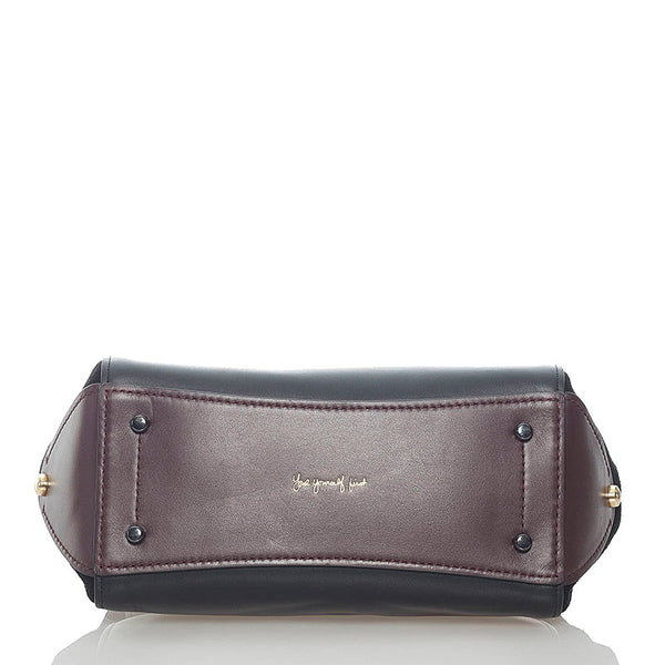 コーチ × セレーナゴメス ハンドバッグ ショルダーバッグ 2WAY 24109 ブラック ワインレッド ボルドー レザー スウェード レディース COACH 【中古】