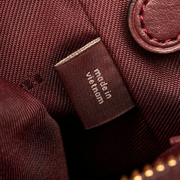 コーチ × セレーナゴメス ハンドバッグ ショルダーバッグ 2WAY 24109 ブラック ワインレッド ボルドー レザー スウェード レディース COACH 【中古】