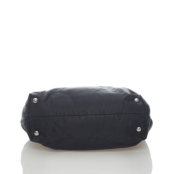 プラダ テスート ハンドバッグ BN1591 NERO ブラック シルバー ナイロン レディース PRADA 【中古】