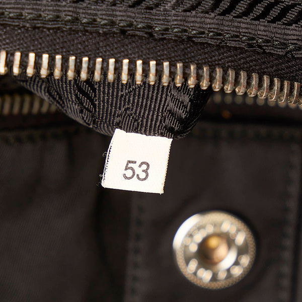 プラダ テスート ハンドバッグ BN1591 NERO ブラック シルバー ナイロン レディース PRADA 【中古】