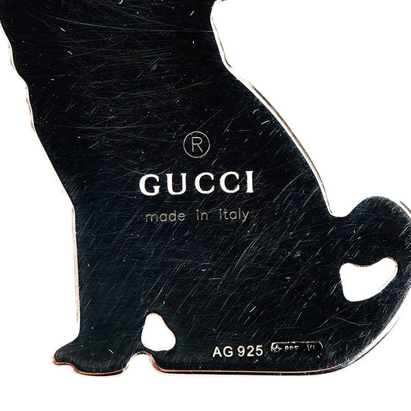 グッチ グッチョリ パグ ネックレス シルバー SV925 シルバー レディース GUCCI 【中古】