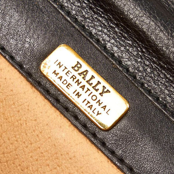 バリー セカンドバッグ クラッチバッグ ブラック ブラウン レザー メンズ BALLY 【中古】
