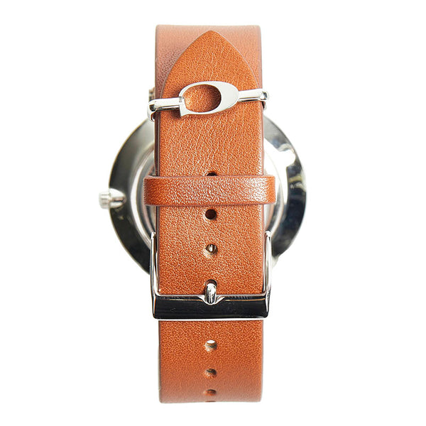 コーチ ペリー 腕時計 14503120 クオーツ シルバー文字盤 ステンレス レザー レディース COACH 【中古】