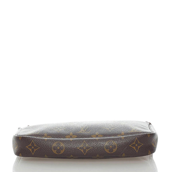 ルイ ヴィトン モノグラム ポシェットアクセソワール ポーチ M51980 ブラウン PVC レザー レディース LOUIS VUITTON 【中古】