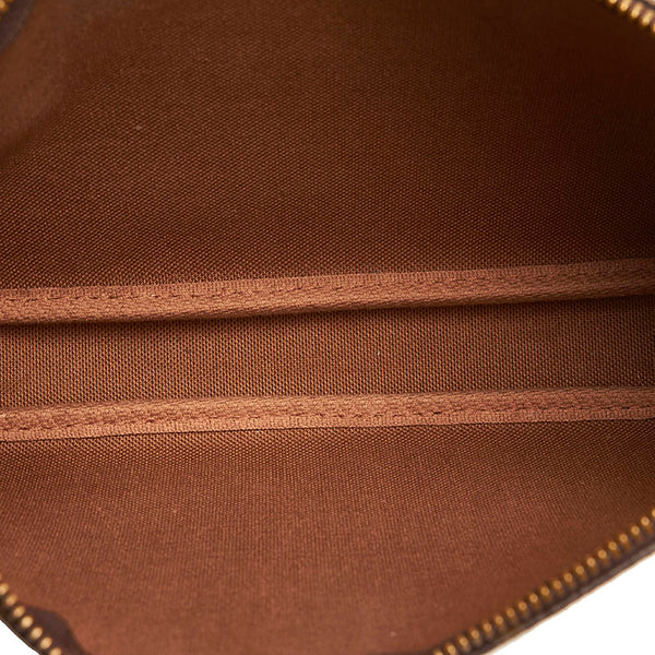 ルイ ヴィトン モノグラム ポシェットアクセソワール ポーチ M51980 ブラウン PVC レザー レディース LOUIS VUITTON 【中古】