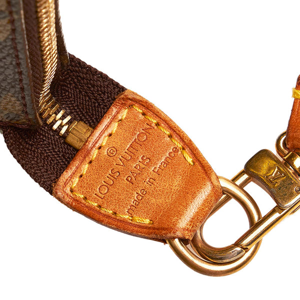ルイ ヴィトン モノグラム ポシェットアクセソワール ポーチ M51980 ブラウン PVC レザー レディース LOUIS VUITTON 【中古】