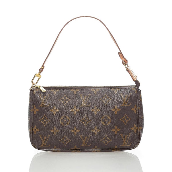 ルイ ヴィトン モノグラム アクセソワール ポーチ M51980 ブラウン PVC レザー レディース LOUIS VUITTON 【中古】