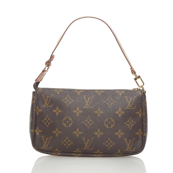 ルイ ヴィトン モノグラム アクセソワール ポーチ M51980 ブラウン PVC レザー レディース LOUIS VUITTON 【中古】