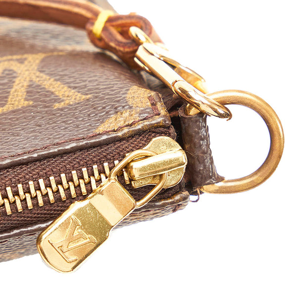 ルイ ヴィトン モノグラム アクセソワール ポーチ M51980 ブラウン PVC レザー レディース LOUIS VUITTON 【中古】