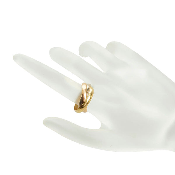 カルティエ トリニティ リング 指輪 K18YG イエローゴールド K18WG ホワイトゴールド K18PG ピンクゴールド レディース CARTIER 【中古】