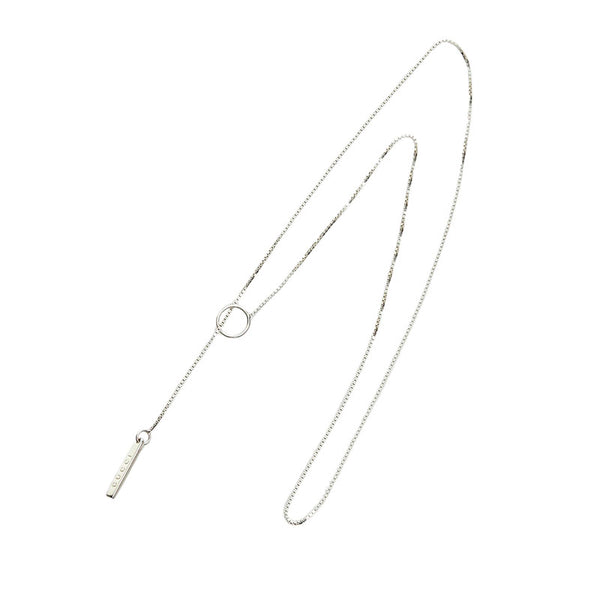 グッチ ロゴ ネックレス K18WG ホワイトゴールド レディース GUCCI 【中古】