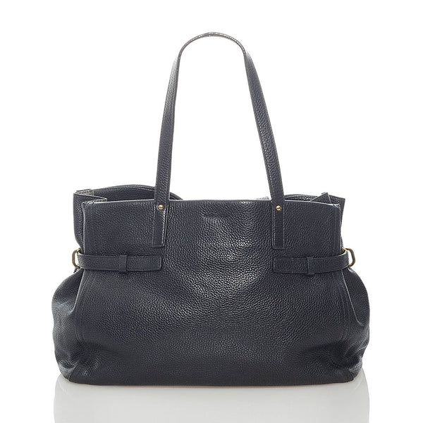 サルヴァトーレフェラガモ ガンチーニ トートバッグ GU-21 F074 ブラック レザー レディース Salvatore Ferragamo 【中古】