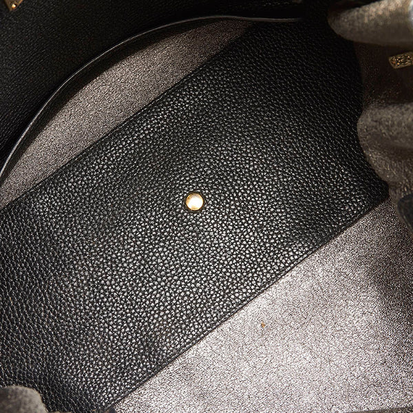 サルヴァトーレフェラガモ ガンチーニ トートバッグ GU-21 F074 ブラック レザー レディース Salvatore Ferragamo 【中古】