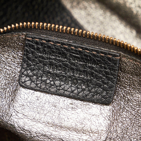 サルヴァトーレフェラガモ ガンチーニ トートバッグ GU-21 F074 ブラック レザー レディース Salvatore Ferragamo 【中古】