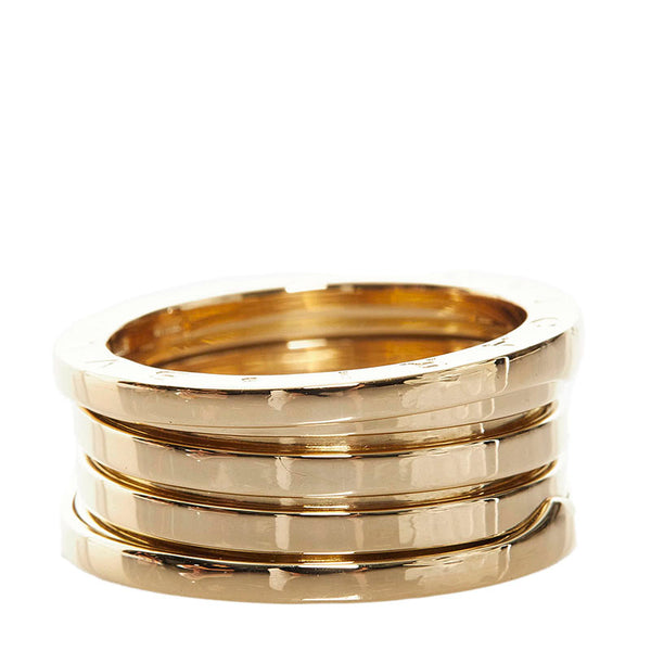 ブルガリ ビーゼロワン 3バンド リング 指輪 K18YG イエローゴールド レディース BVLGARI 【中古】
