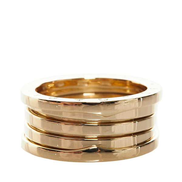 ブルガリ ビーゼロワン 3バンド リング 指輪 K18YG イエローゴールド レディース BVLGARI 【中古】