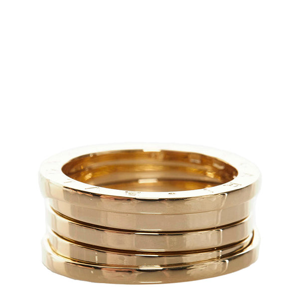 ブルガリ ビーゼロワン 3バンド リング 指輪 K18YG イエローゴールド レディース BVLGARI 【中古】