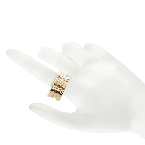 ブルガリ ビーゼロワン 3バンド リング 指輪 K18YG イエローゴールド レディース BVLGARI 【中古】