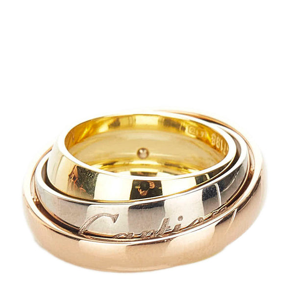 カルティエ トリニティ マストエッセンス リング 指輪 K18PG ピンクゴールド K18WG ホワイトゴールド K18WG  イエローゴールド レディース CARTIER 【中古】