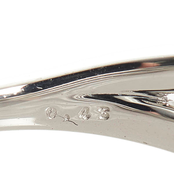 Pt900 プラチナ ダイヤ0.43ct リング 指輪 レディース 11号 【中古】