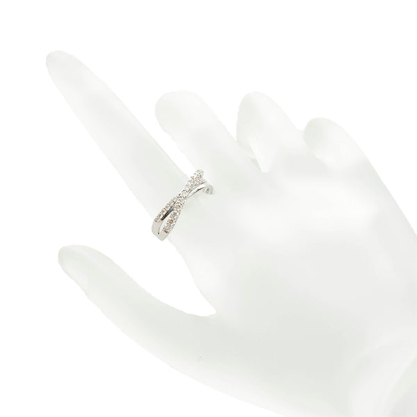 Pt900 プラチナ ダイヤ0.43ct リング 指輪 レディース 11号 【中古】