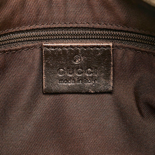 グッチ GGキャンバス アビー ワンショルダーバッグ 190525 ベージュ ブラウン キャンバス レザー レディース GUCCI 【中古】