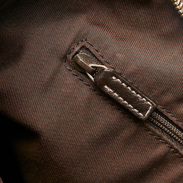 グッチ GGキャンバス アビー ワンショルダーバッグ 190525 ベージュ ブラウン キャンバス レザー レディース GUCCI 【中古】