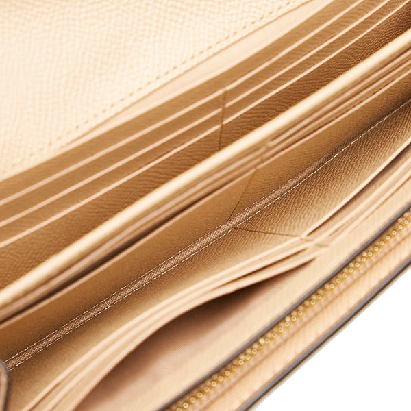 コーチ 長財布 ベージュ レザー レディース COACH 【中古】