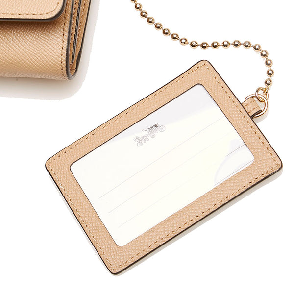 コーチ 長財布 ベージュ レザー レディース COACH 【中古】