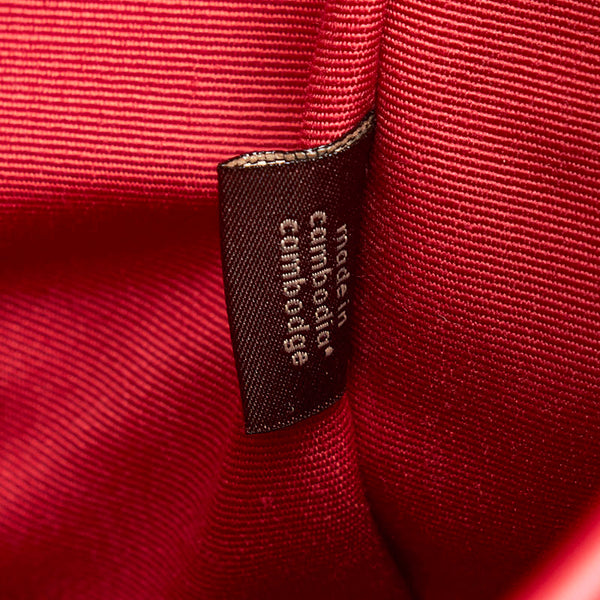 コーチ シグネチャー 斜め掛け ショルダーバッグ F29210 ブラウン レッド PVC レザー レディース COACH 【中古】