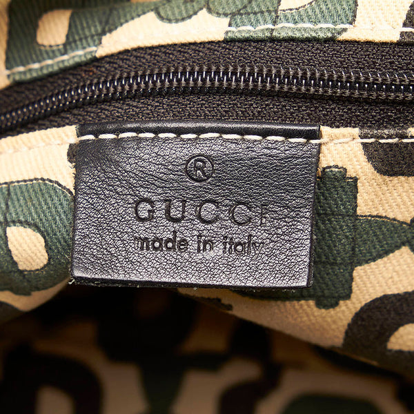 グッチ グッチシマ アビー ハンドバッグ 130736 ブラック レザー レディース GUCCI 【中古】