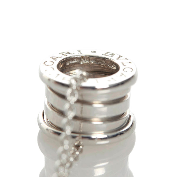 ブルガリ ビーゼロワン　 ネックレス K18WG ホワイトゴールド レディース BVLGARI 【中古】