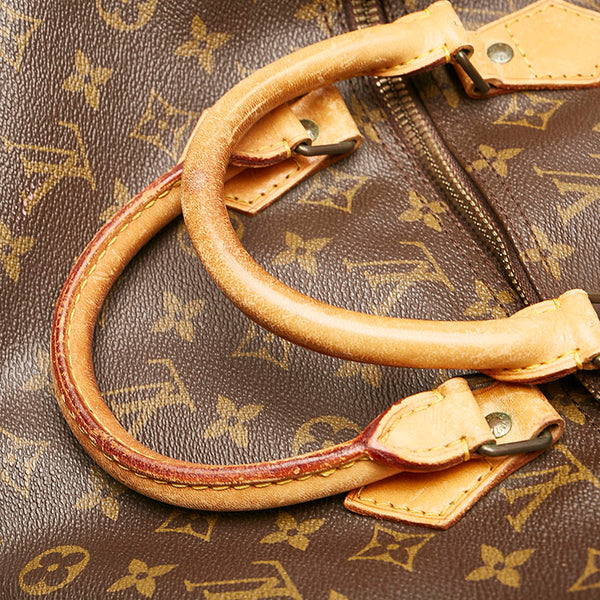 ルイ ヴィトン モノグラム スピーディ 40 ボストンバッグ トラベルバッグ M41522 ブラウン PVC レザー レディース LOUIS VUITTON 【中古】