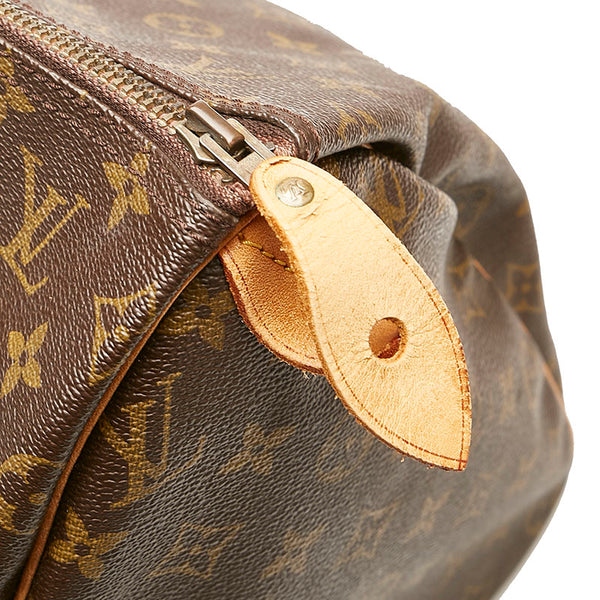ルイ ヴィトン モノグラム スピーディ 40 ボストンバッグ トラベルバッグ M41522 ブラウン PVC レザー レディース LOUIS VUITTON 【中古】