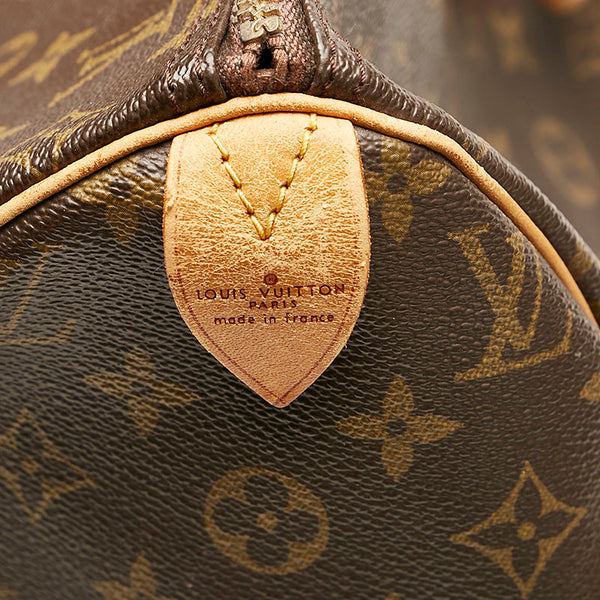 ルイ ヴィトン モノグラム スピーディ 40 ボストンバッグ トラベルバッグ M41522 ブラウン PVC レザー レディース LOUIS VUITTON 【中古】
